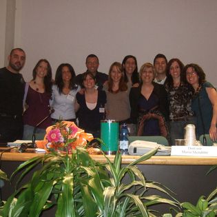 Con i miei colleghi di corso di psicoterapia e la nostra direttrice Marilena Menditto